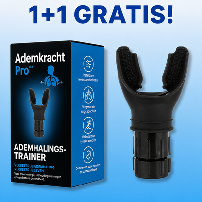 AdemKracht Pro™ | Voor Mensen Die Snel Buiten Adem Zijn, Benauwdheid Ervaren of Hun Conditie Willen Verbeteren! | 1+1 GRATIS!