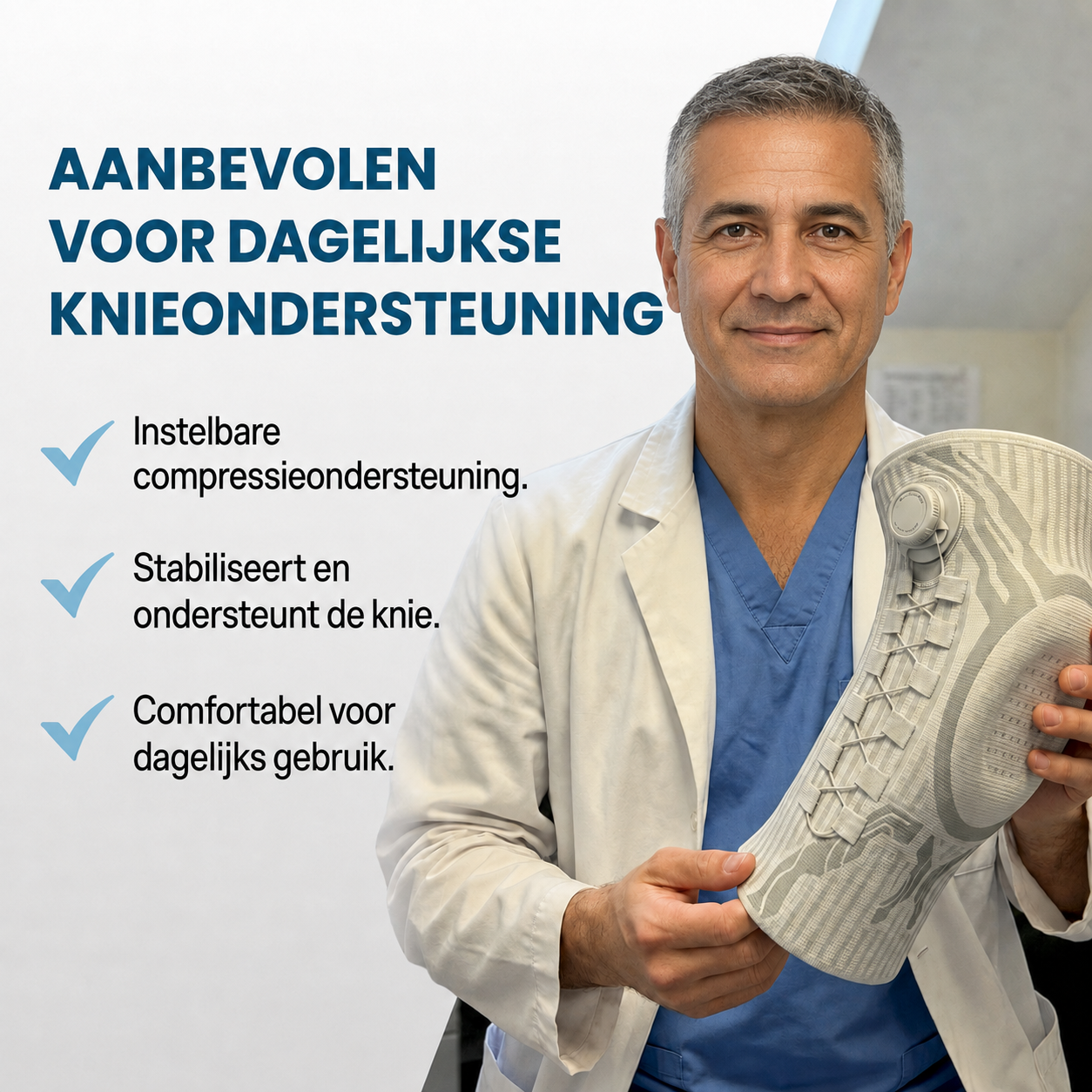 KniecomfortPro™ | Verstelbare Kniecompressie bij Pijn, Stijfheid en Instabiliteit