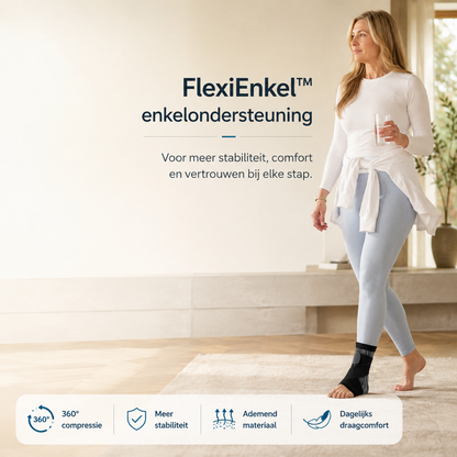 FlexiEnkel™ | Loop weer zonder pijn – ervaar directe stabiliteit bij elke stap. 1+1 GRATIS