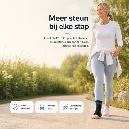 FlexiEnkel™ | Loop weer zonder pijn – ervaar directe stabiliteit bij elke stap. 1+1 GRATIS