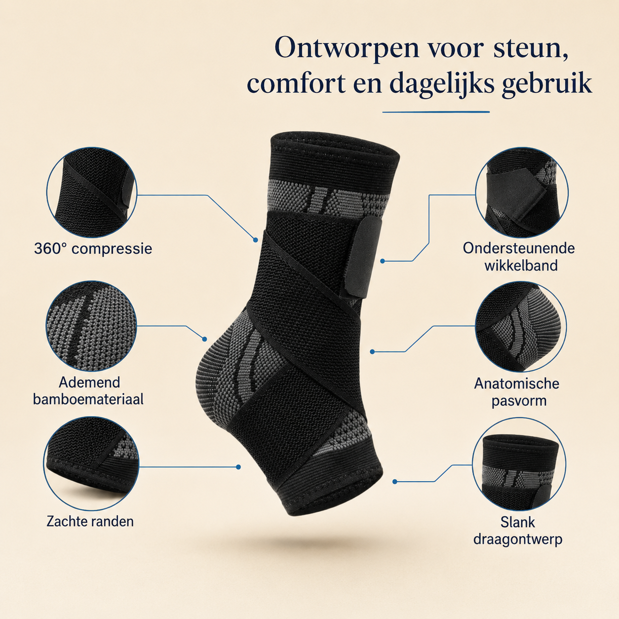 FlexiEnkel™ | Loop weer zonder pijn – ervaar directe stabiliteit bij elke stap. 1+1 GRATIS
