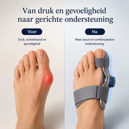 HalluFix™ | Loop weer zonder pijnlijke druk op je grote teen! | Nu met 50% Korting!