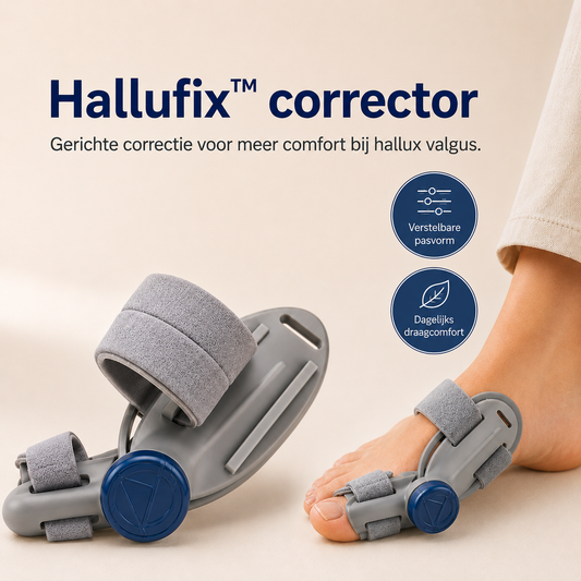 HalluFix™ | Loop weer zonder pijnlijke druk op je grote teen! | Nu met 50% Korting!