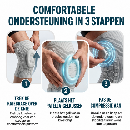 KniecomfortPro™ | Verstelbare Kniecompressie bij Pijn, Stijfheid en Instabiliteit