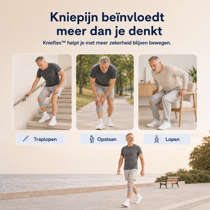 KnieFlex™ | Extra kracht. Extra grip. De extra ondersteuning die je voelt! 1+1 GRATIS!
