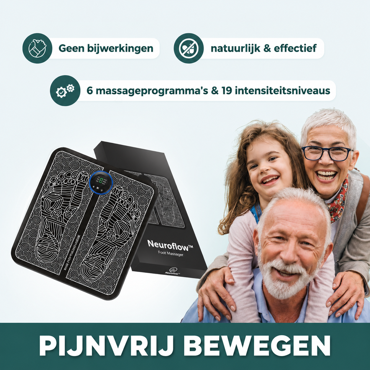 NeuroFlow™ | Loop weer zonder pijn, tintelingen of zware benen, Herstel je doorbloeding in 15 minuten per dag