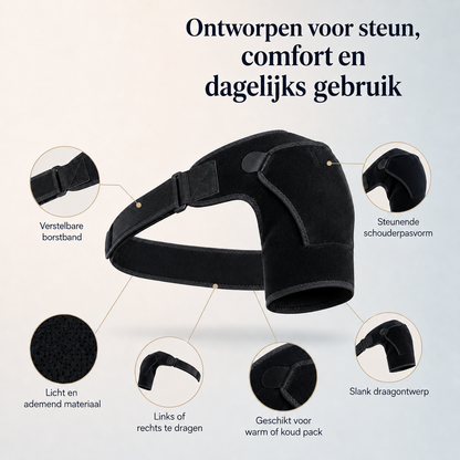 SchouderFlex™ | Comfortabele Schouderondersteuning voor Minder Pijn en Meer Bewegingsvrijheid! | 1+1 GRATIS!