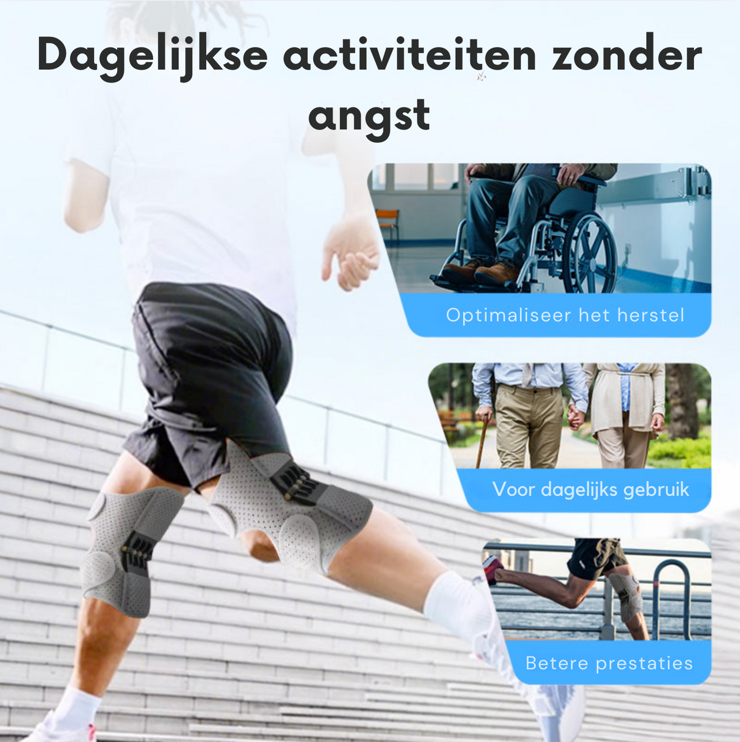 KnieFlex™ | Extra kracht. Extra grip. De extra ondersteuning die je voelt! 1+1 GRATIS!