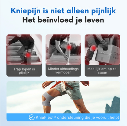 KnieFlex™ | Extra kracht. Extra grip. De extra ondersteuning die je voelt! 1+1 GRATIS!