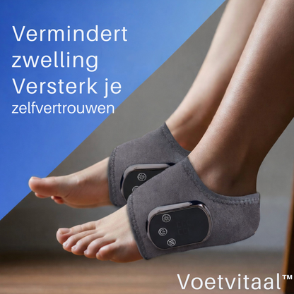 Voetvitaal™ | Ervaar Minder Voetpijn in Slechts 15 Minuten per dag | Dankzij de krachtige 3-in-1 | Warmte, Compressie en Puls­therapie