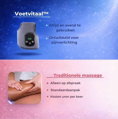 Voetvitaal™ | Ervaar Minder Voetpijn in Slechts 15 Minuten per dag | Dankzij de krachtige 3-in-1 | Warmte, Compressie en Puls­therapie