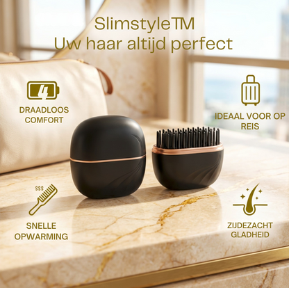 SlimStyle™ | Draadloze Stijltang – Compact, Oplaadbaar & Altijd Perfect Gestyled