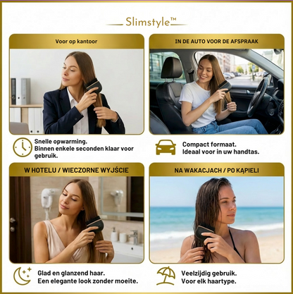 SlimStyle™ | Draadloze Stijltang – Compact, Oplaadbaar & Altijd Perfect Gestyled