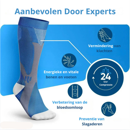Velaro™ Compressiesokken – Voel Direct Lichtere en Pijnvrije Benen! 1+1 GRATIS