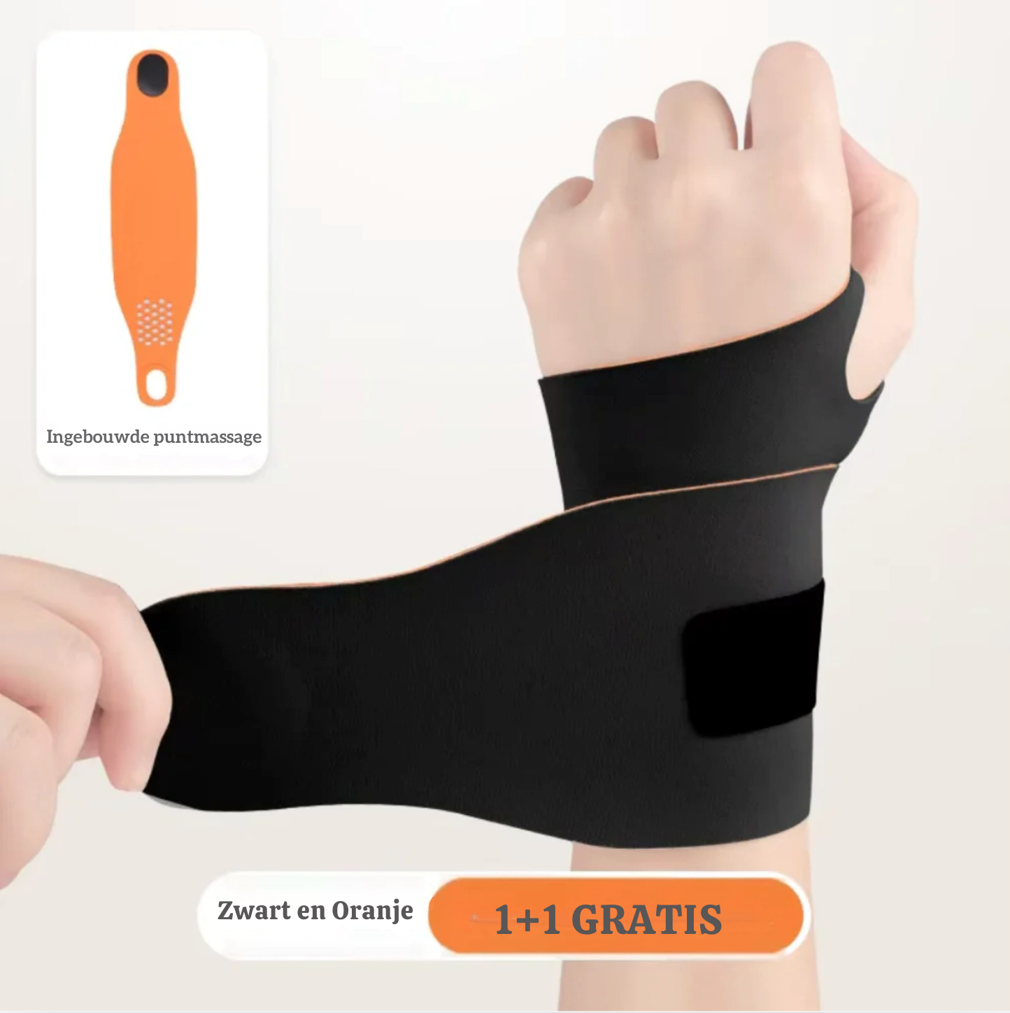 Polswrap™ | Verlicht polspijn direct en voorkom overbelasting bij elke activiteit 1+1 GRATIS