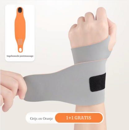 Polswrap™ | Verlicht polspijn direct en voorkom overbelasting bij elke activiteit 1+1 GRATIS
