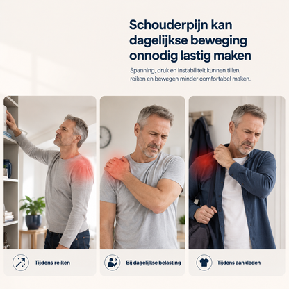 SchouderFlex™ | Comfortabele Schouderondersteuning voor Minder Pijn en Meer Bewegingsvrijheid! | 1+1 GRATIS!